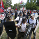 Alt Right demonstrators clash with counter demonstrators in Charlottesville